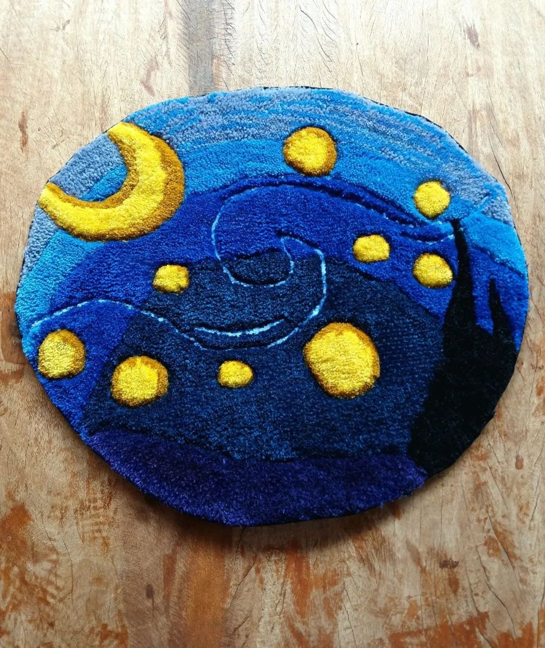 Tapete A Noite Estrelada Tufting  - Foto 2