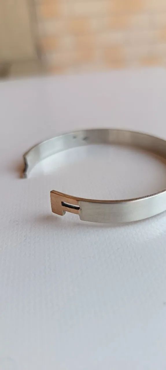 BRACELETE DE PRATA 925 COM OURO 18K  - Foto 3