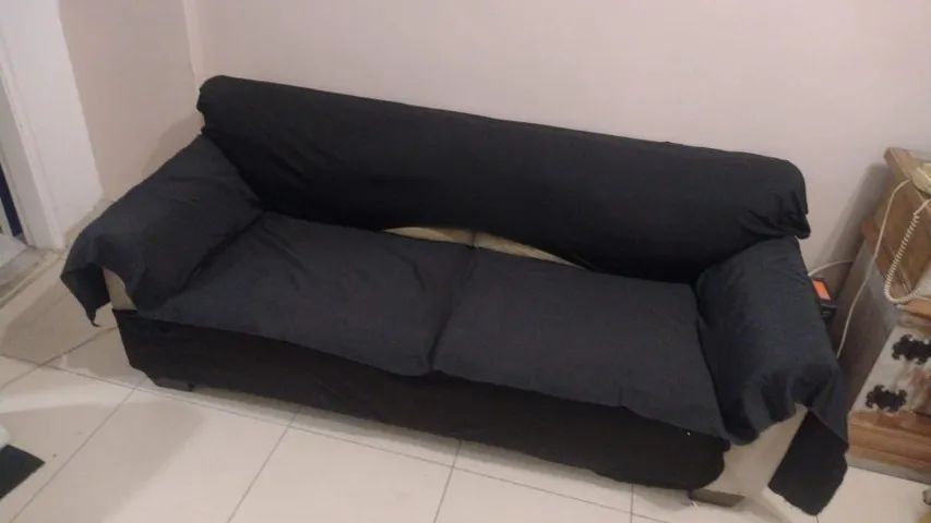 Sofás 2 e 3 lugares ETNA - estrutura excelente - Ideal para Reforma - Foto 4