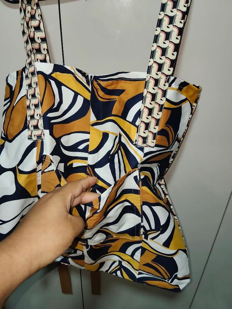 Bolsa artesanal colorida. - Foto 3