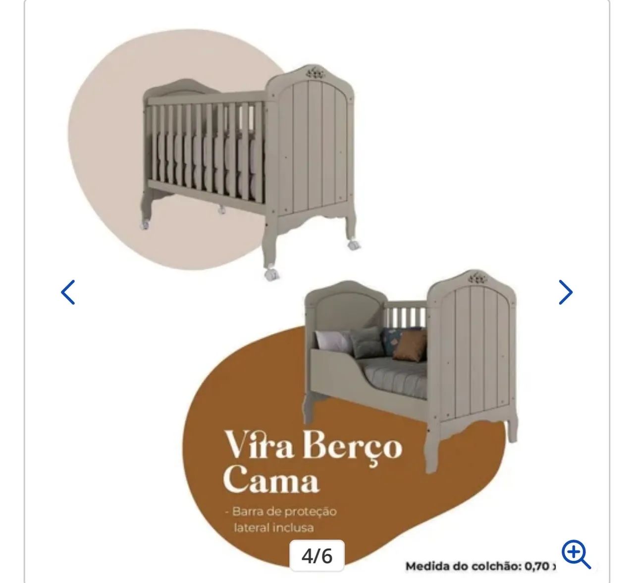 Berço Americano 2 em 1 - Foto 5