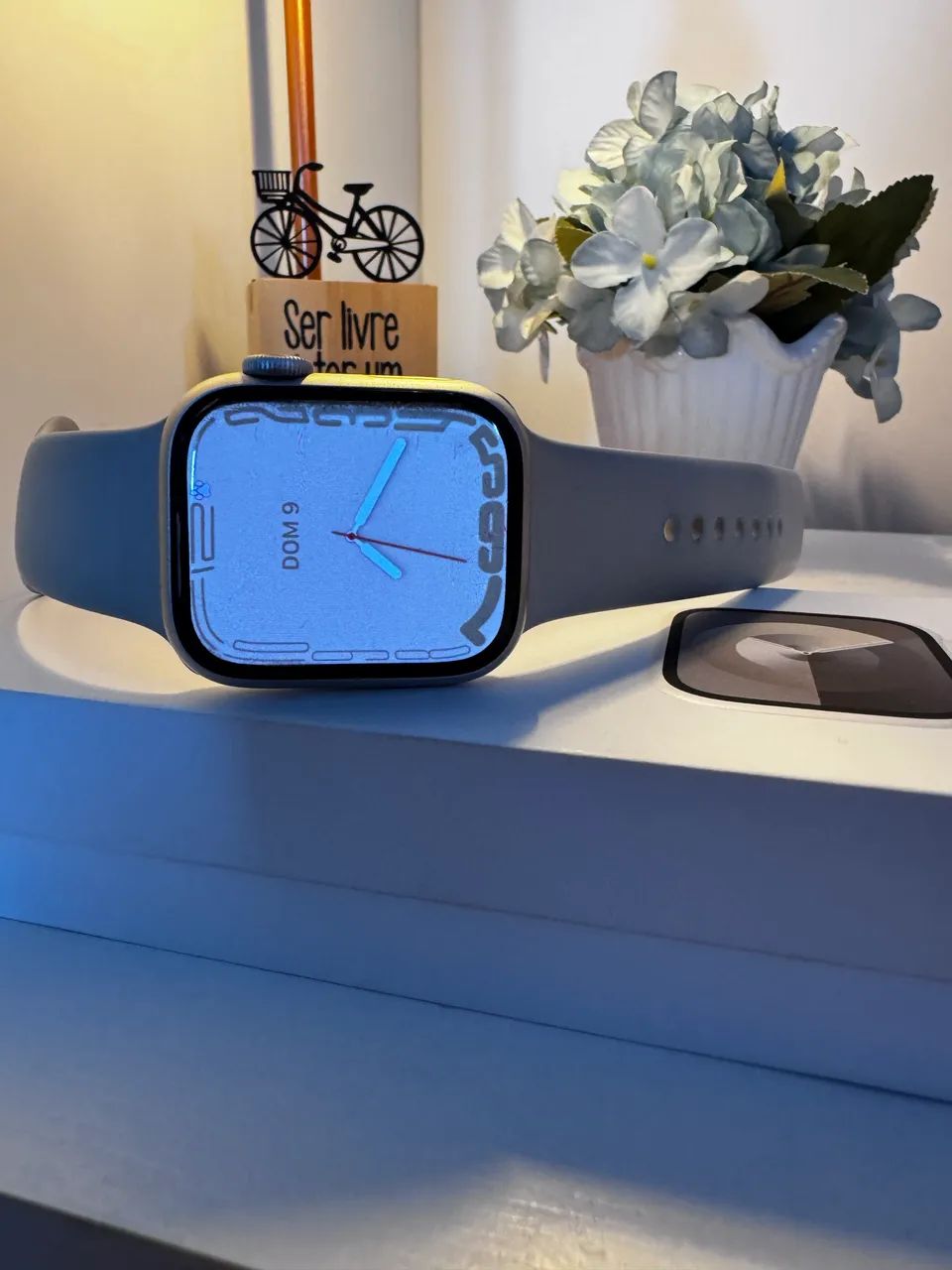 Apple Watch Series 9 41mm Starlight Impecável | Bateria 100 Apple Watch Series 9 41mm Starlight Impecável | Bateria 100
