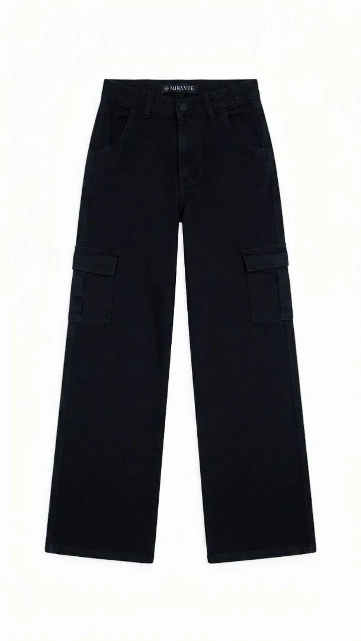 Calça cargo feminina preta