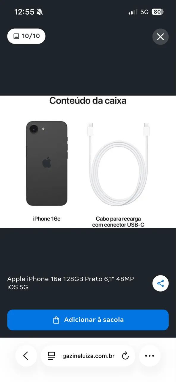 iPhone 16e 128 gb