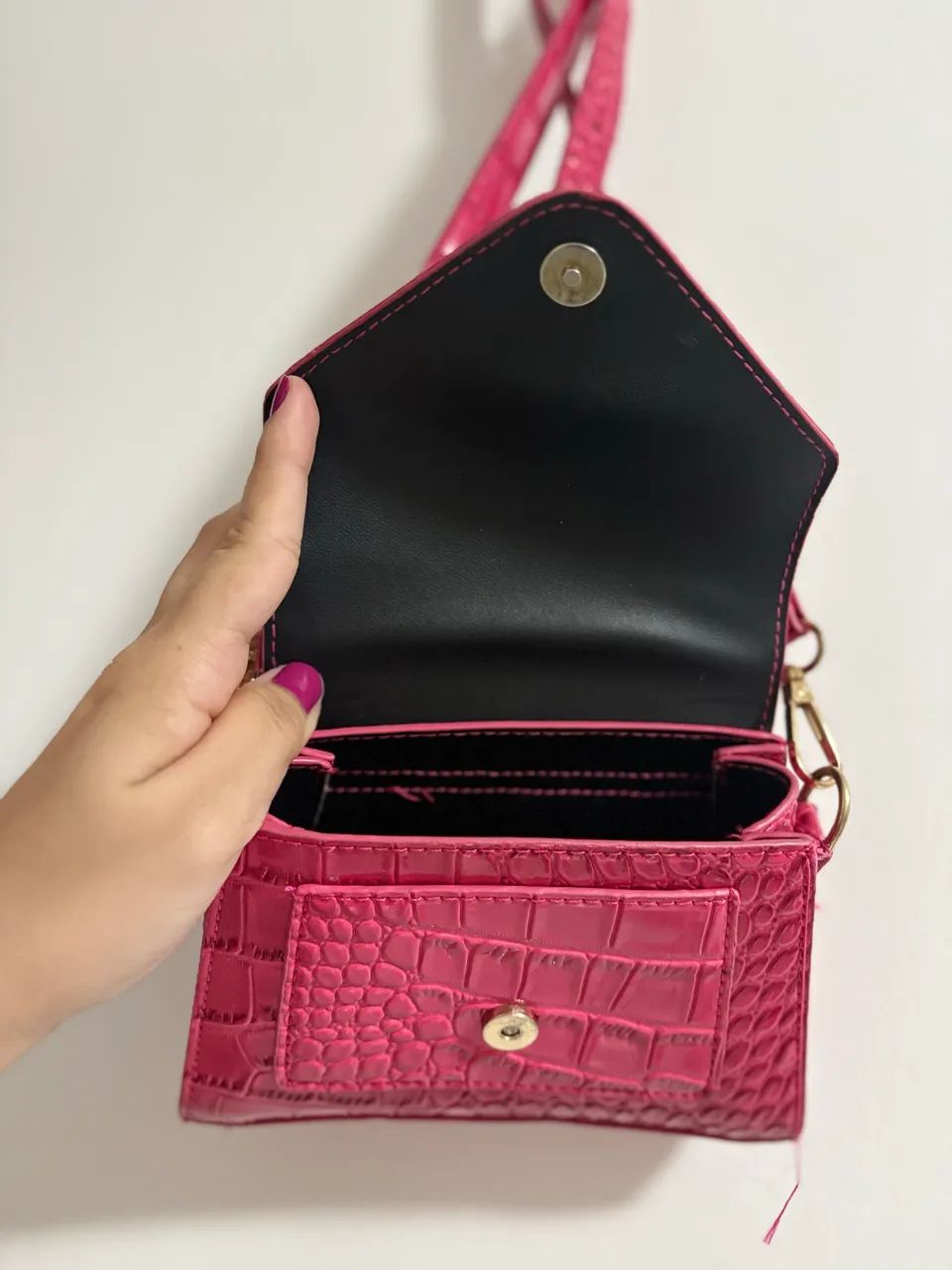 Bolsa Rosa Pequena - Foto 4