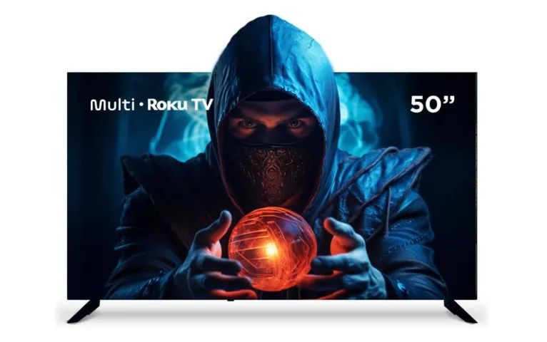Smart TV Multi 50'' Roku 4K Compatível com Alexa e Google Home TL059M - Lacrada Garantia