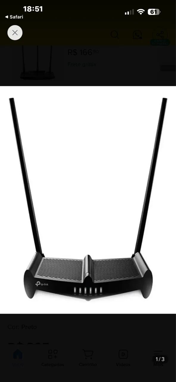 TP-link archer c7 roteador wirelless giga bit dual band ac17 novo  - Foto 2