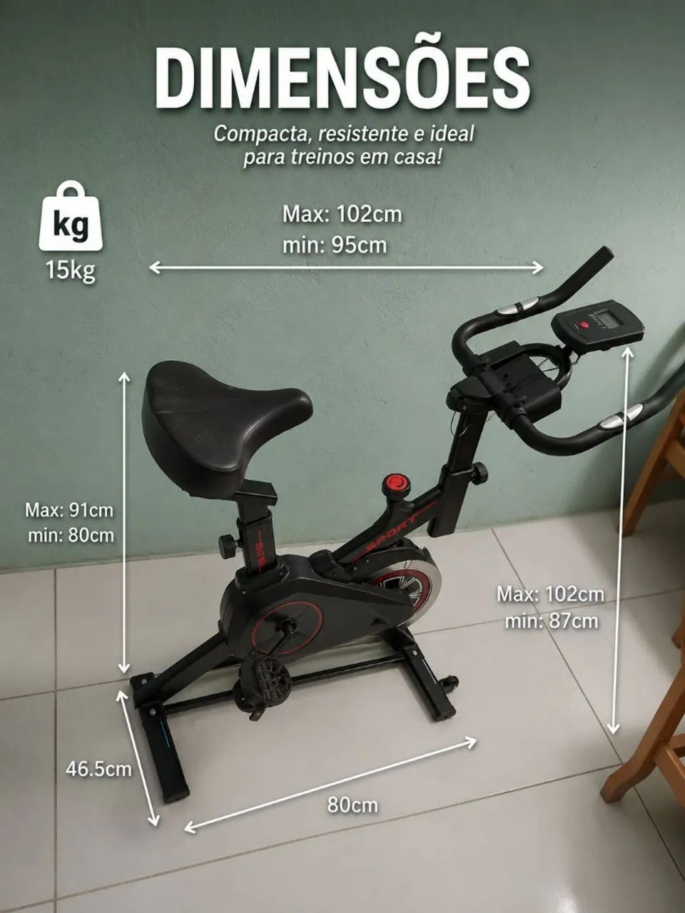 Bicicleta Ergométrica Spinning - Foto 2