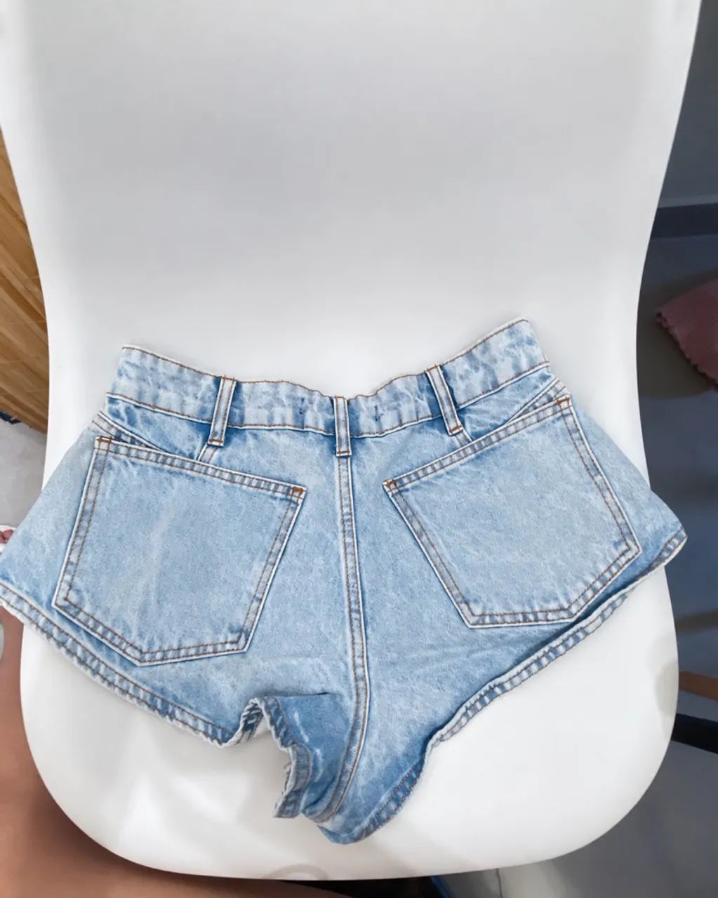 short jeans bluesteel hot pant azul 40 - Foto 3