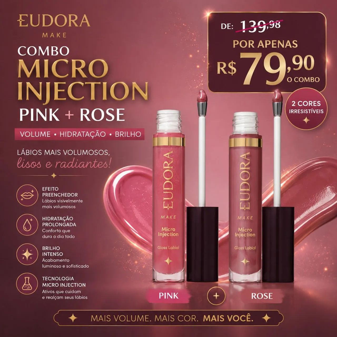 Gloss Eudora o plump desejado  - Foto 4