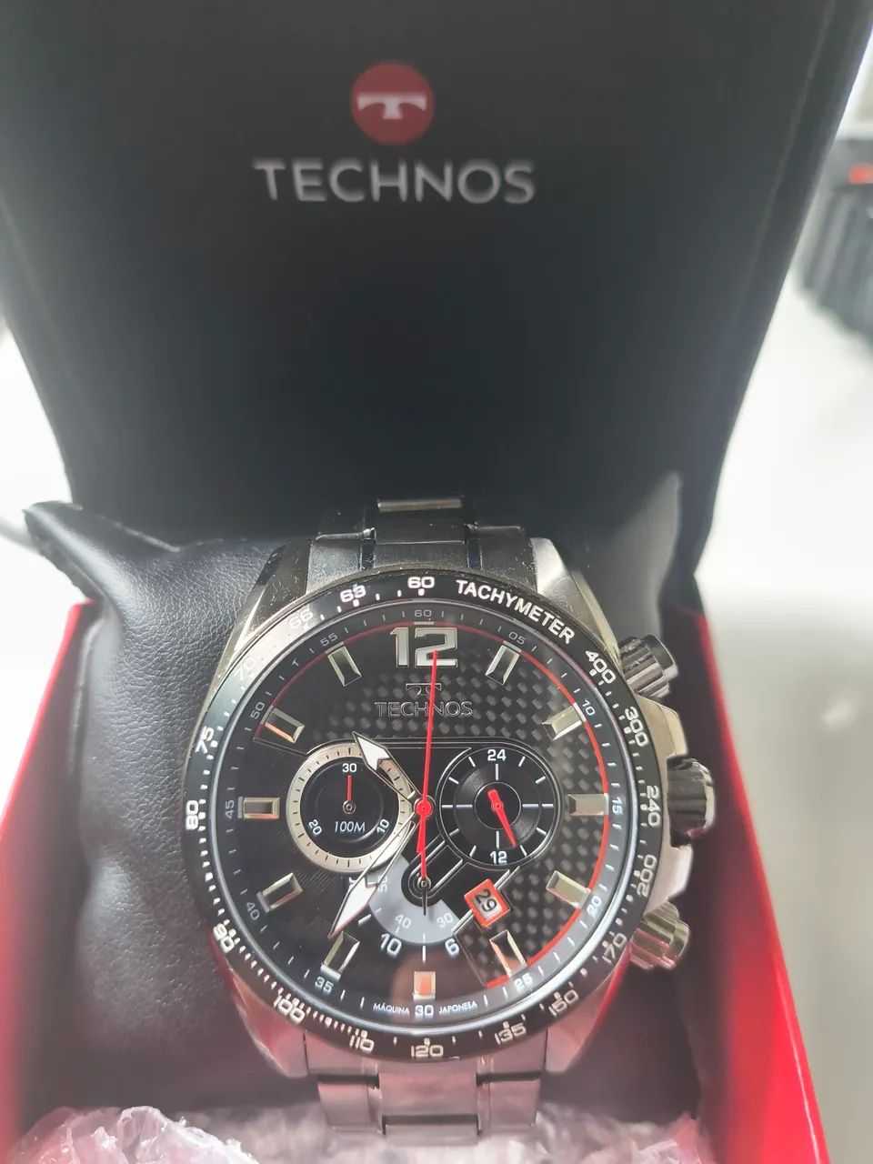 Relógio Technos Masculino Ts Carbon Grafite - Foto 4