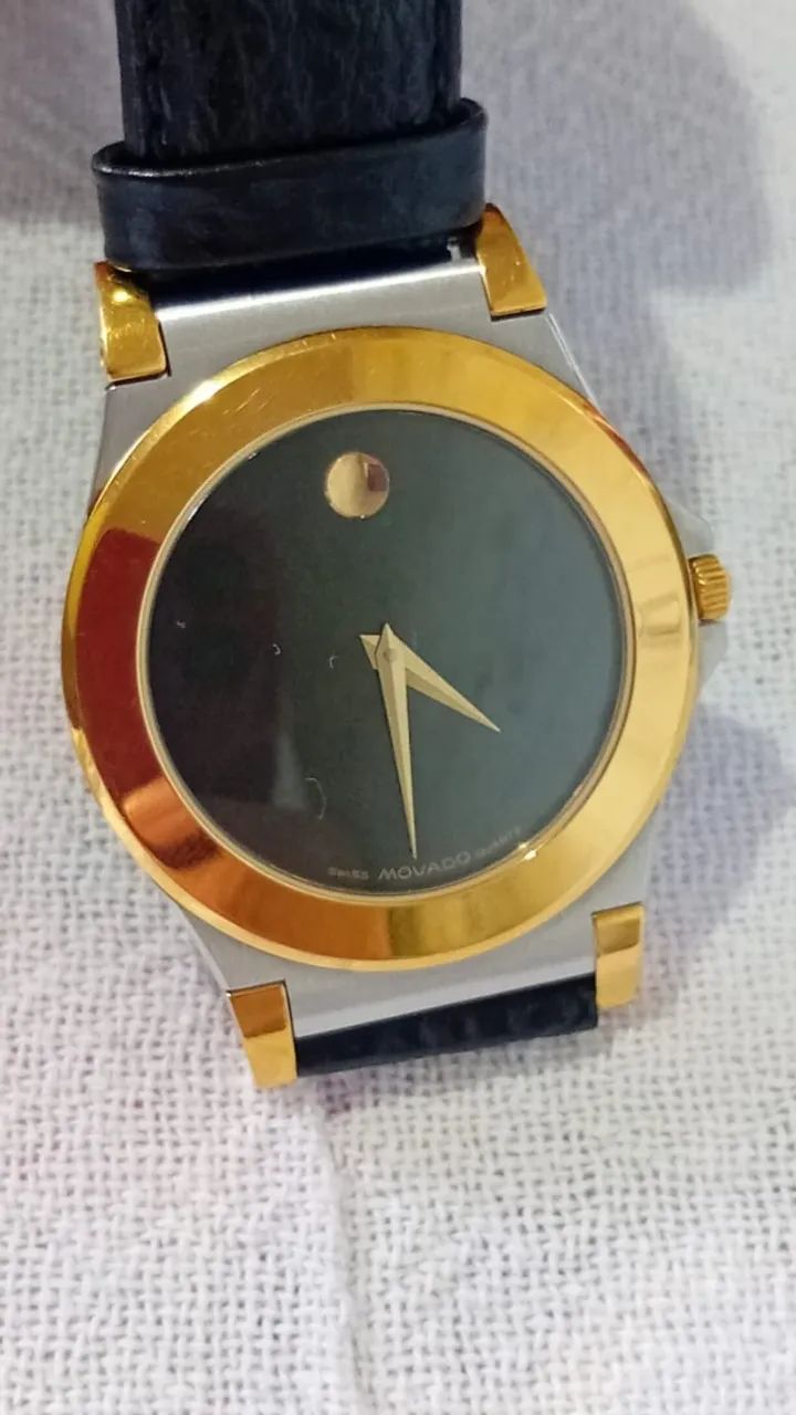LÍNDO RELÓGIO MOVADO MUSEUM TODO ORIGINAL . !!!! - Foto 4