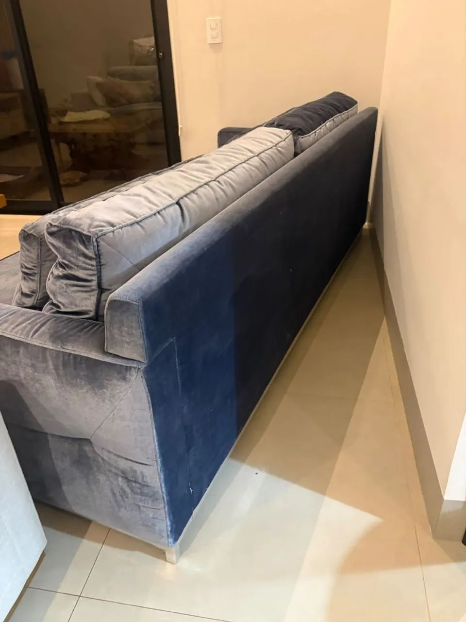 Sofa Duneli Suede aveludado 2,40  - Foto 4