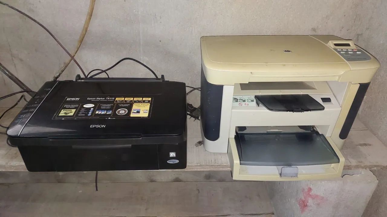 Impressora Jato de Tinta Epson e HP laser
