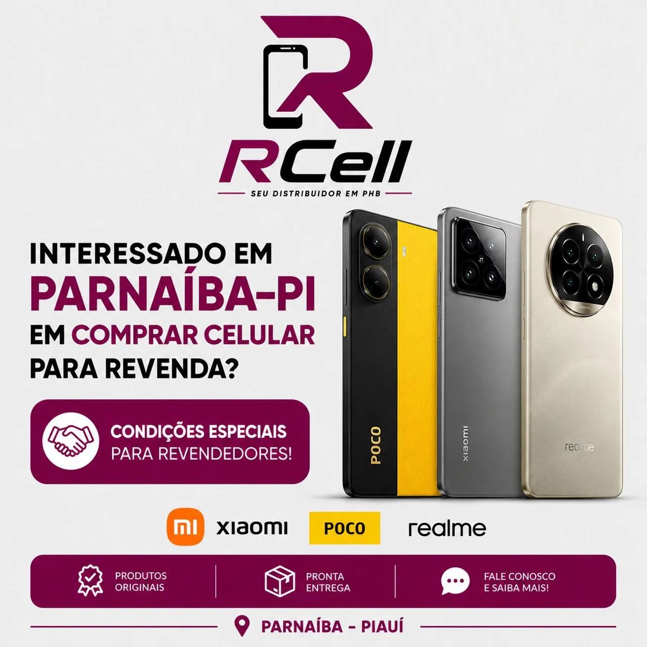 Revenda Celular Xioami, Poco, Realme