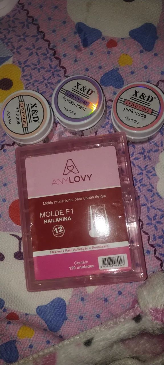 Gel para esmaltação e molde F1