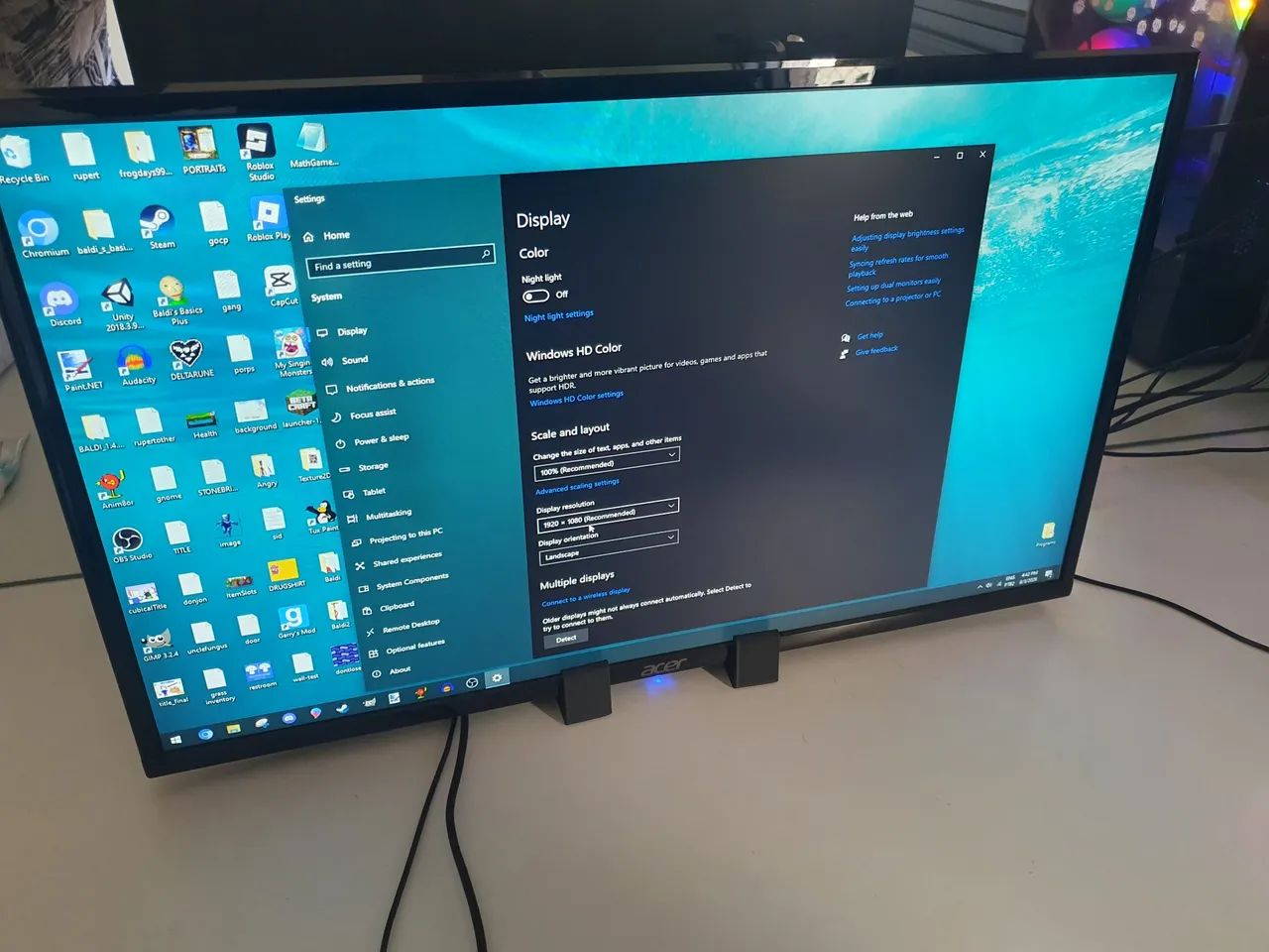 Monitor para Computador Acer Impecável  - Foto 2