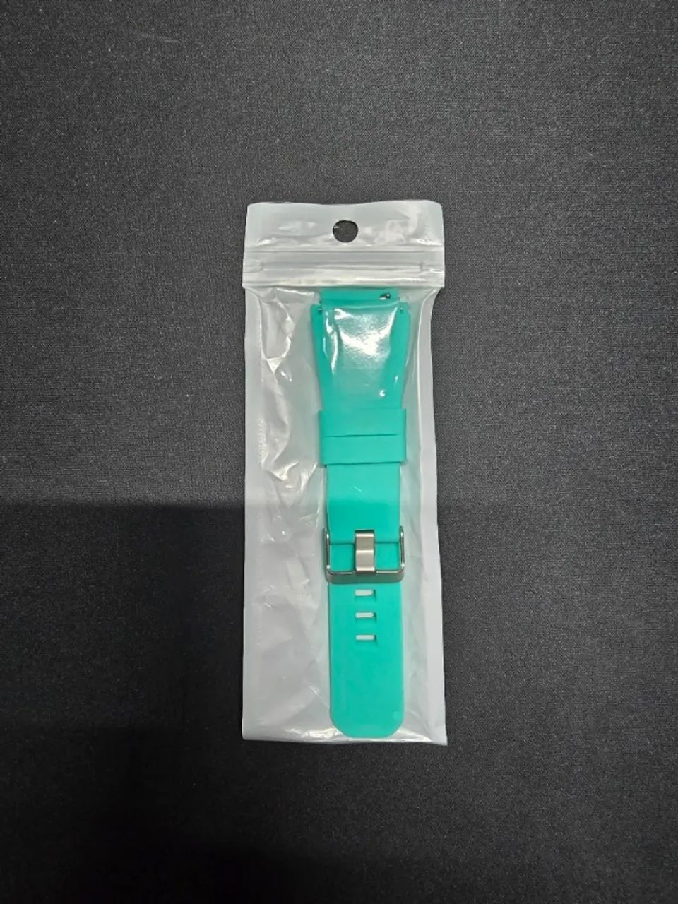 Kit Pulseiras 22mm Smartwatch - Verde Piscina, Roxo, Azul Céu, Verde Limão, Laranja - Foto 2