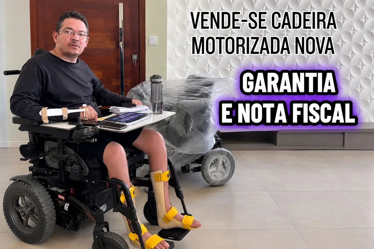 Cadeira de roda motorizada nova com garantia de nota fiscal