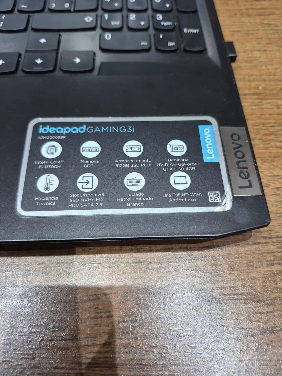 Notebook ideapad Gaming 3i, 512 GB, 8GB, usado - Foto 4
