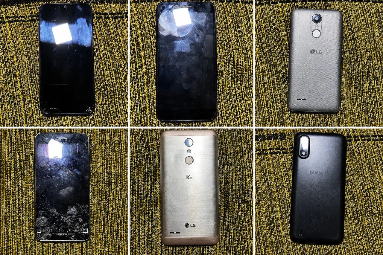 Celulares quebrados 