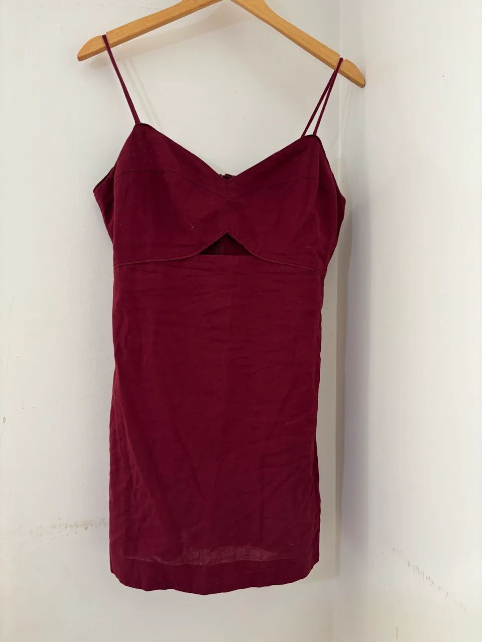 Vestido de linho vinho - Foto 4