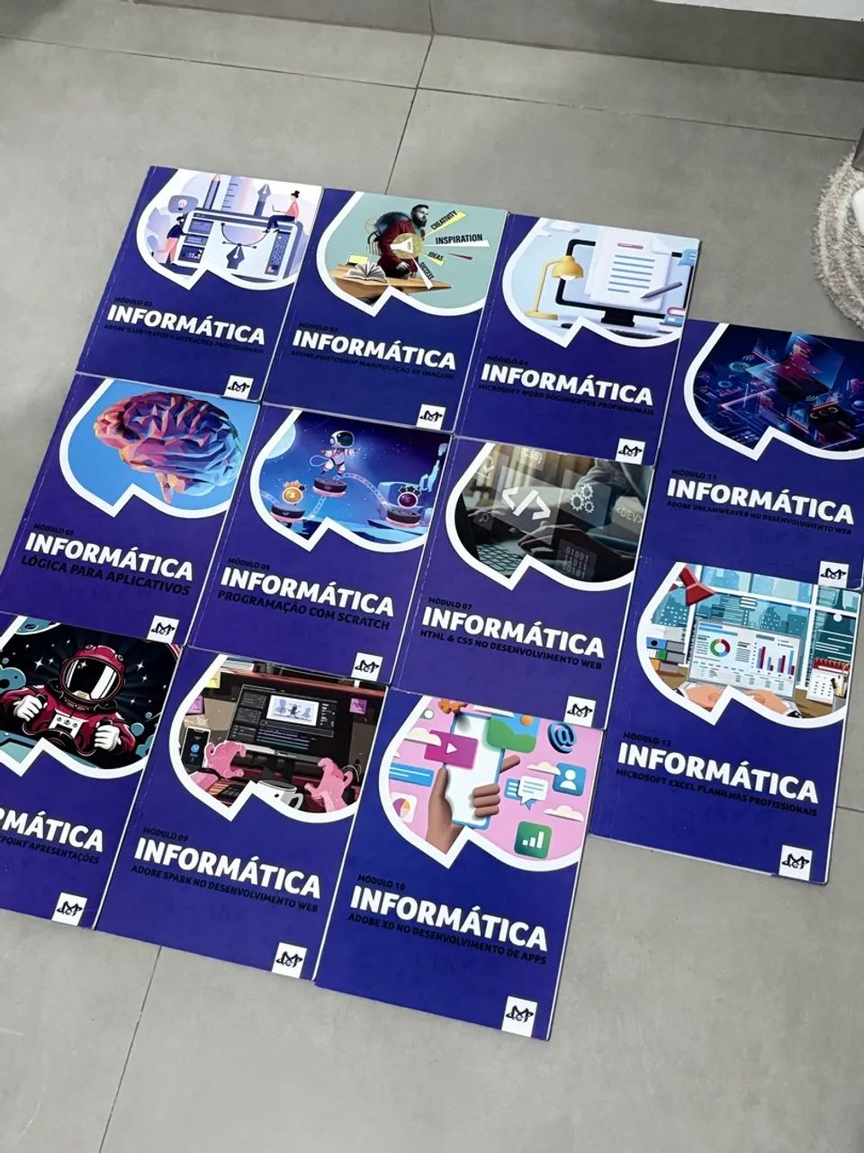 Kit 12 Livros Informática Microcamp - Office, Adobe, Design e Programação - Foto 4