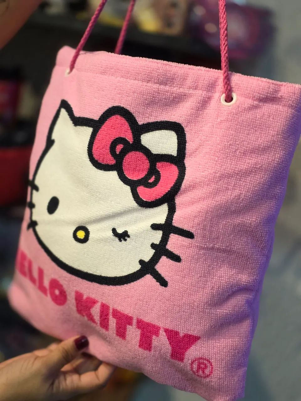 Hello Kitty  Bolsa e toalha de Praia 2 em 1 OFICIAL - Foto 2