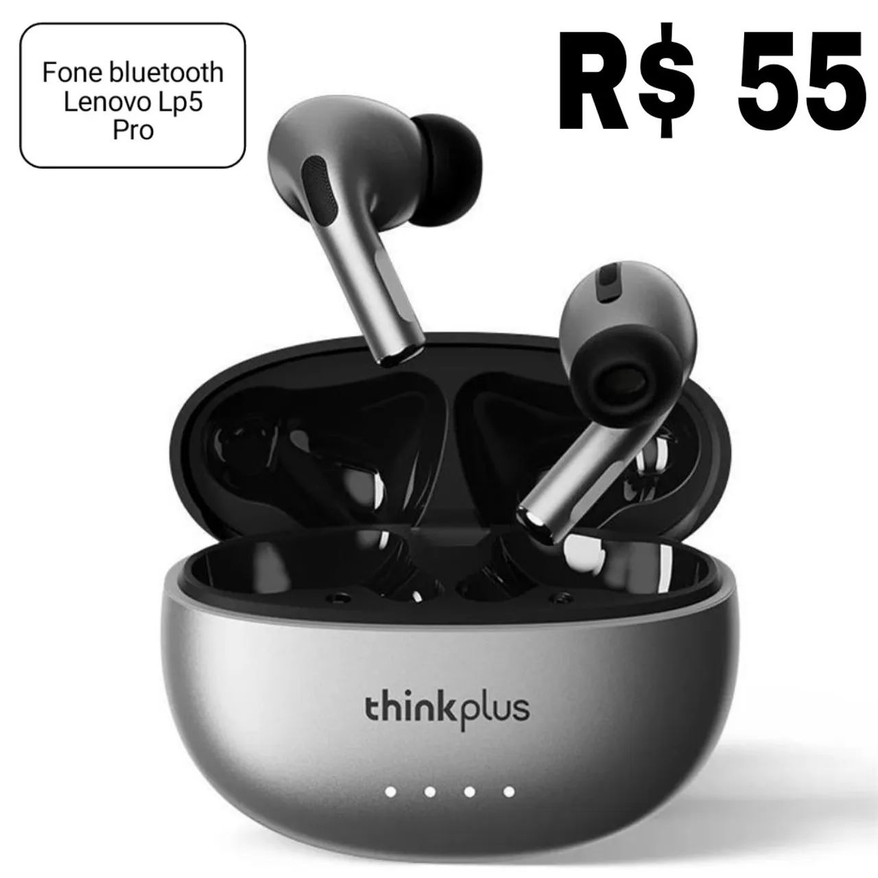 Fone bluetooth Lenovo Lp5 Pro R$ 55