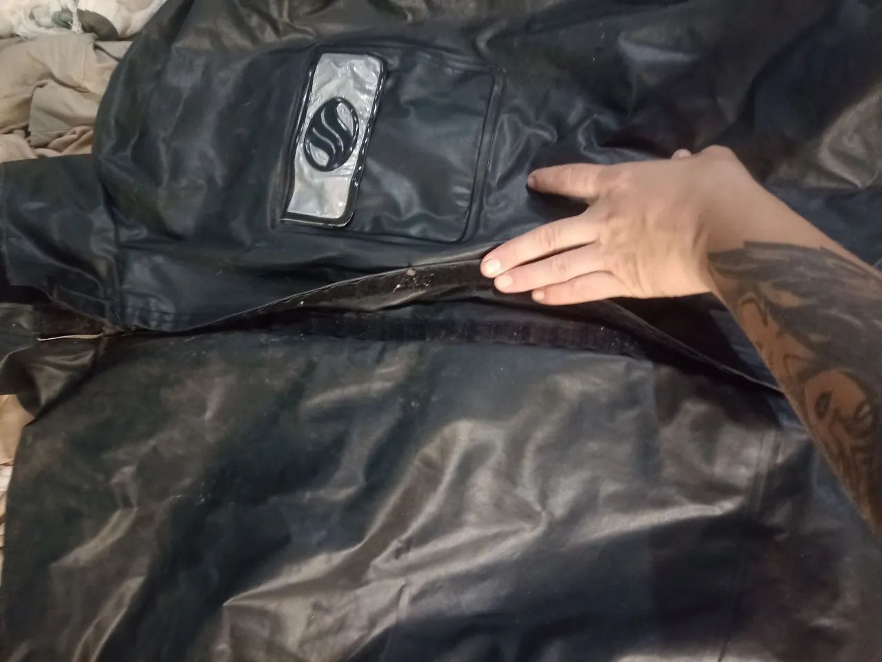 Capa de motoqueiro para chuva calça,e a parte de cima  - Foto 4