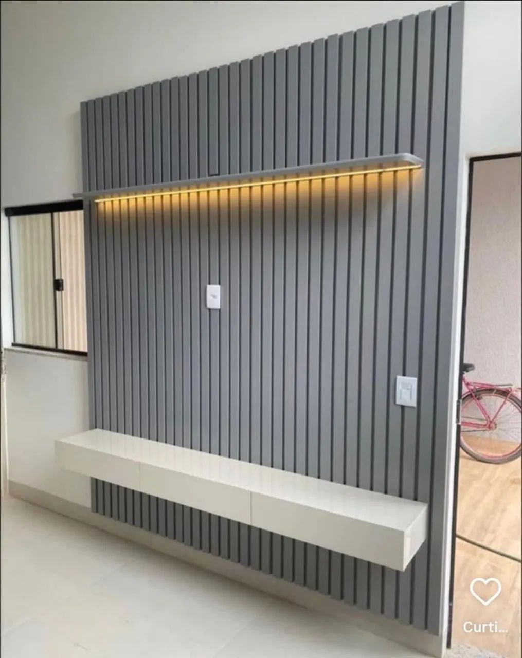 Painel Nobre  com Bancada e Led. - Foto 2