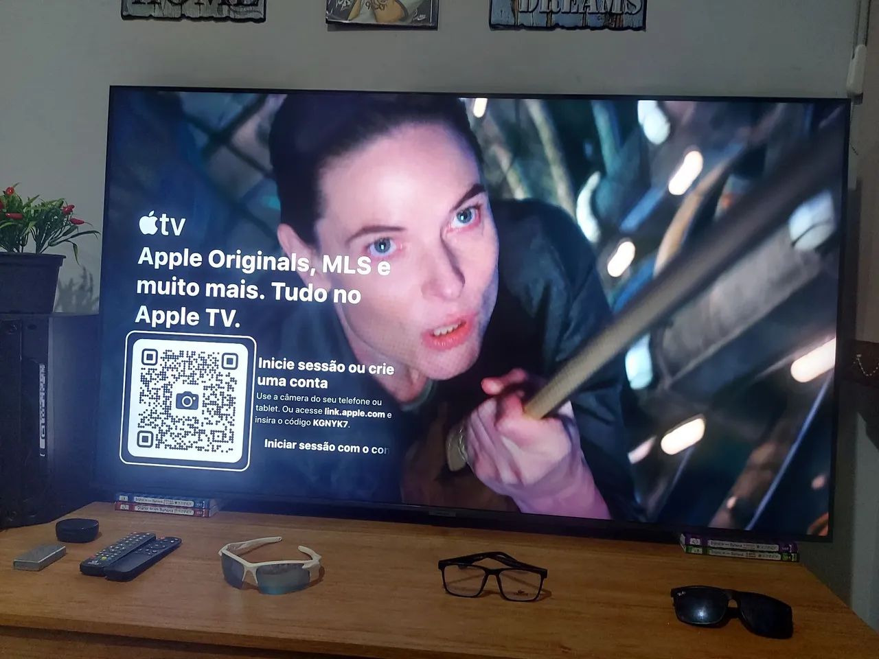 Smart tv Samsung 55 polegadas 4k cristal/Alexa/ Xbox  - Foto 4
