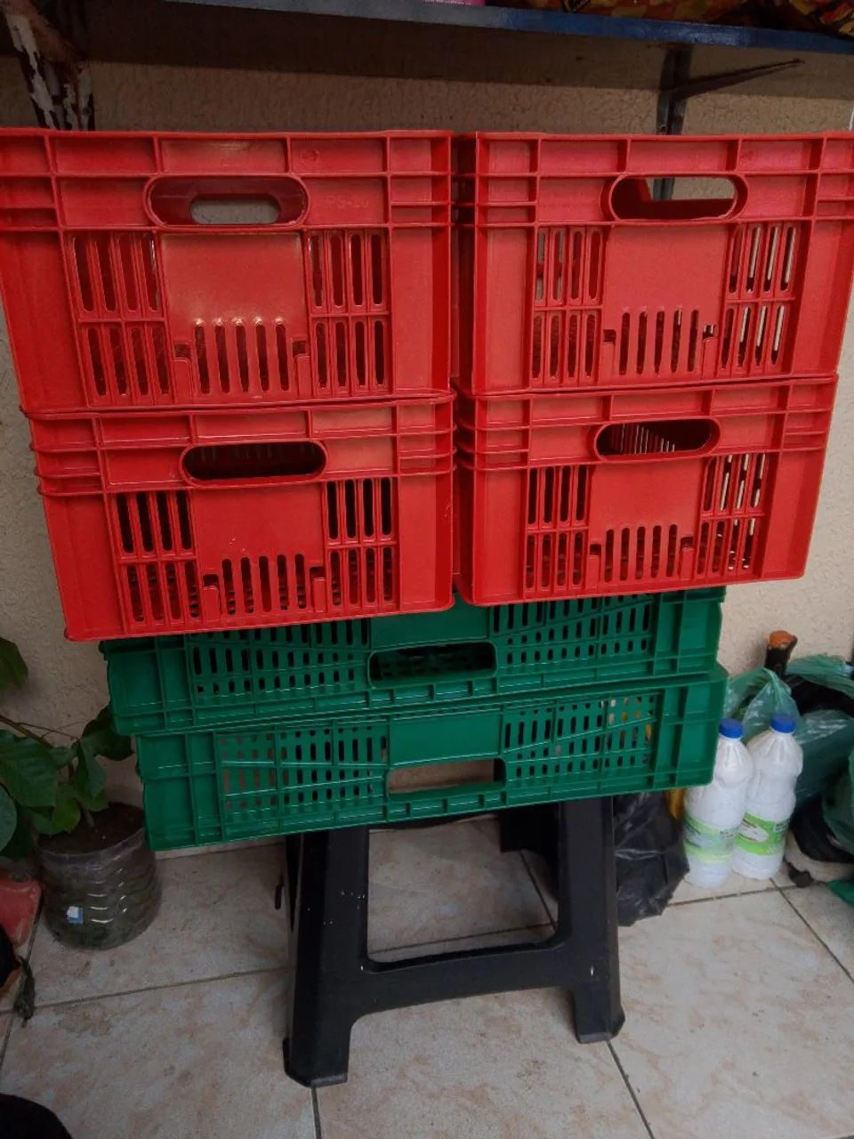 Caixotes de plástico 