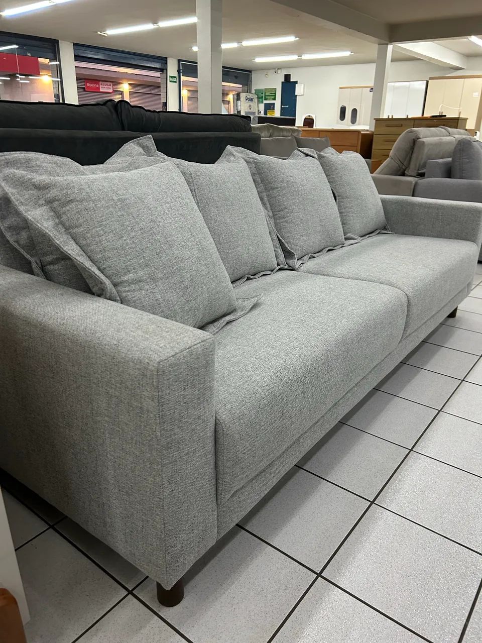 Sofá living em linho 2,40 premium - Foto 2
