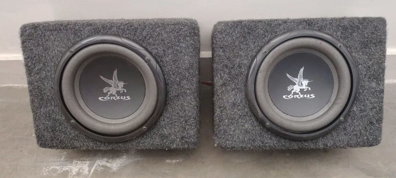 Duas Caixa slim 8 polegadas com sub corzus 200w