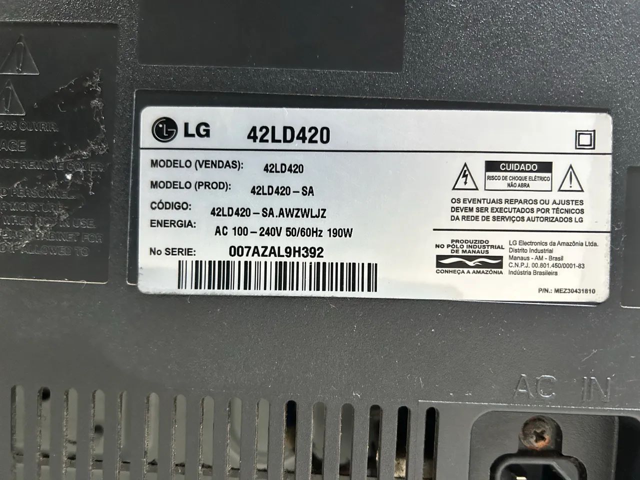Tb LG 42 polegadas bivolt ( não é smart) full hd - Foto 2