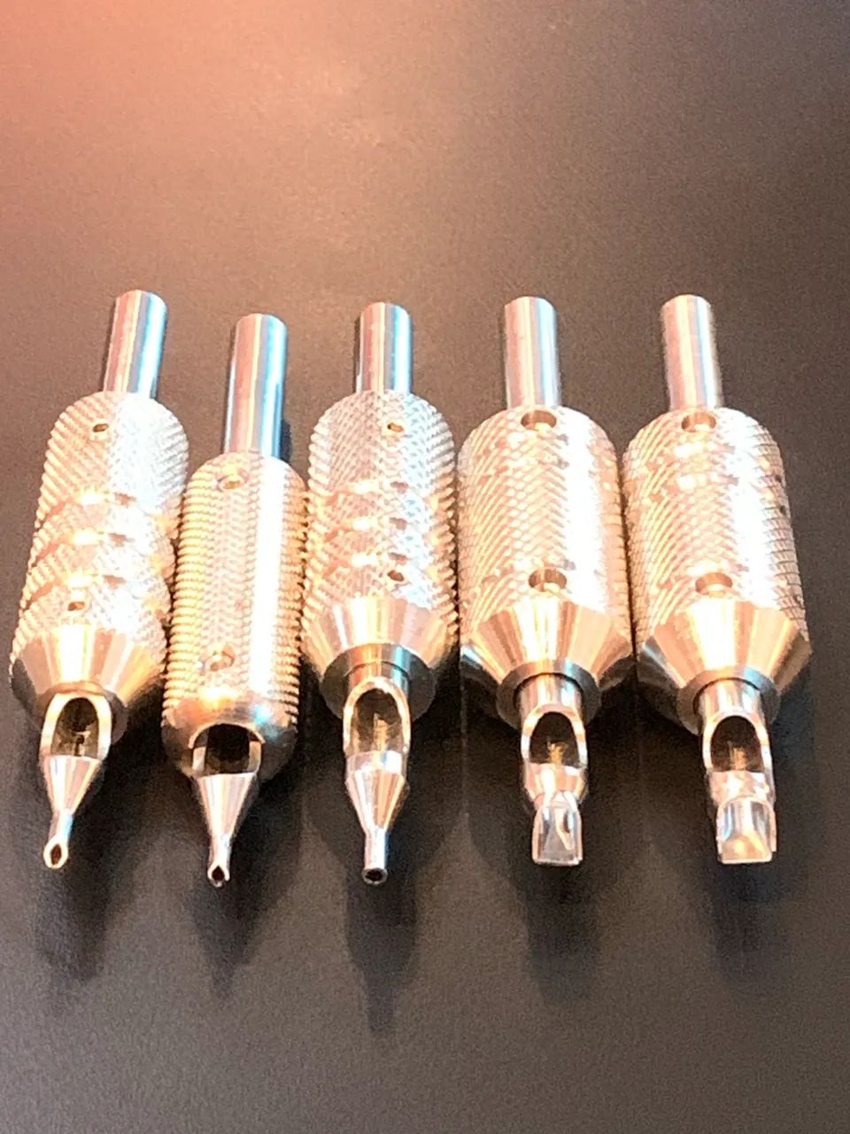5 Ponteiras aço inox grip 25 mm - Foto 2