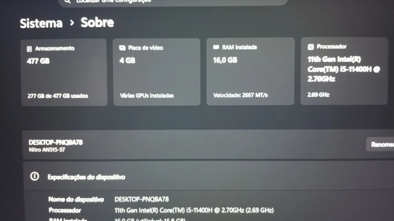 ACER NITRO 5 GAMER  - Foto 4