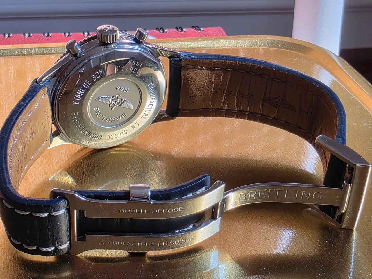 Relógio Breitling Navitimer AVI. Automático. 40mm. Secada de 19990. Mostrador azul panda. - Foto 5