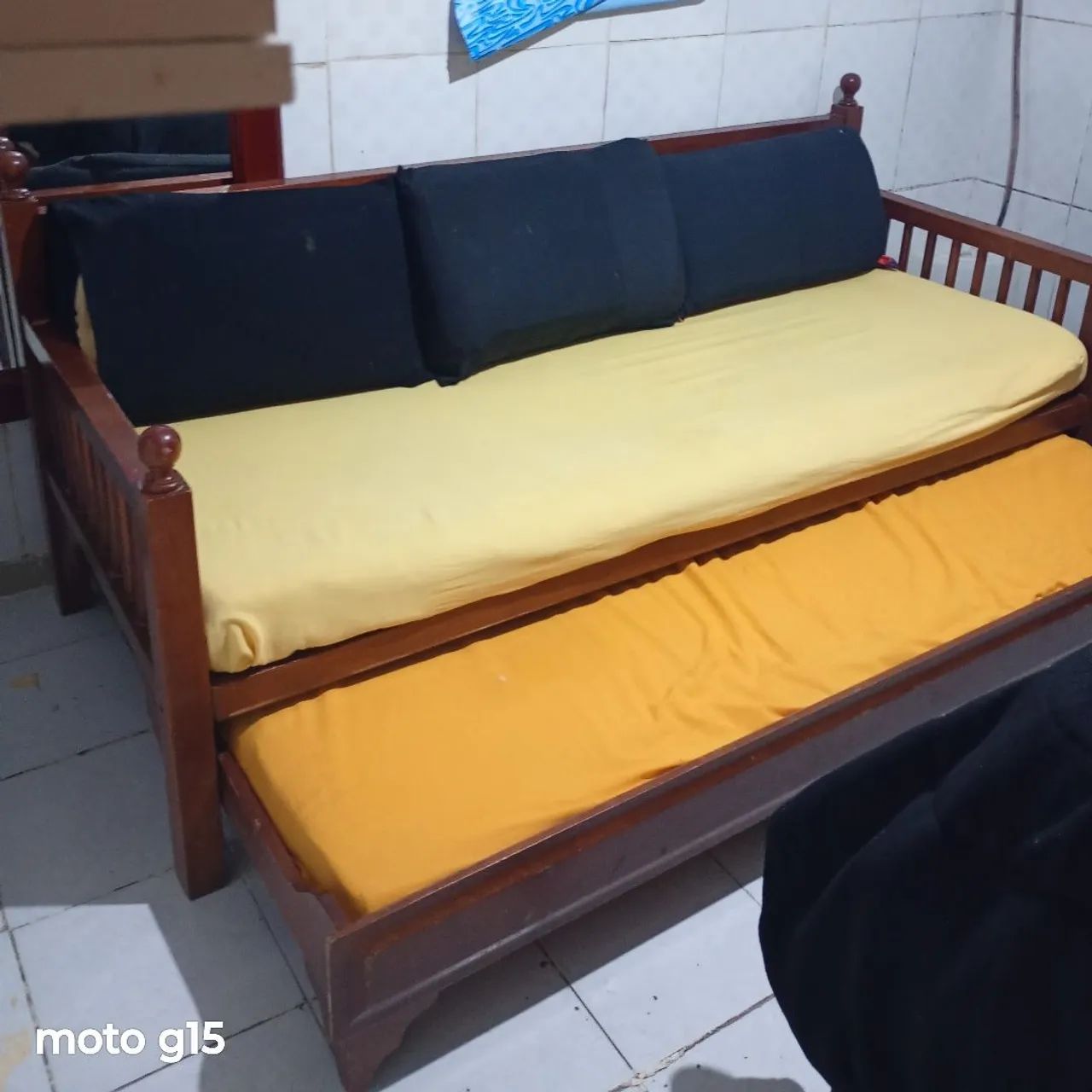 Sofá cama perfeito estado vai com colchão.. Aceito cartão  - Foto 2