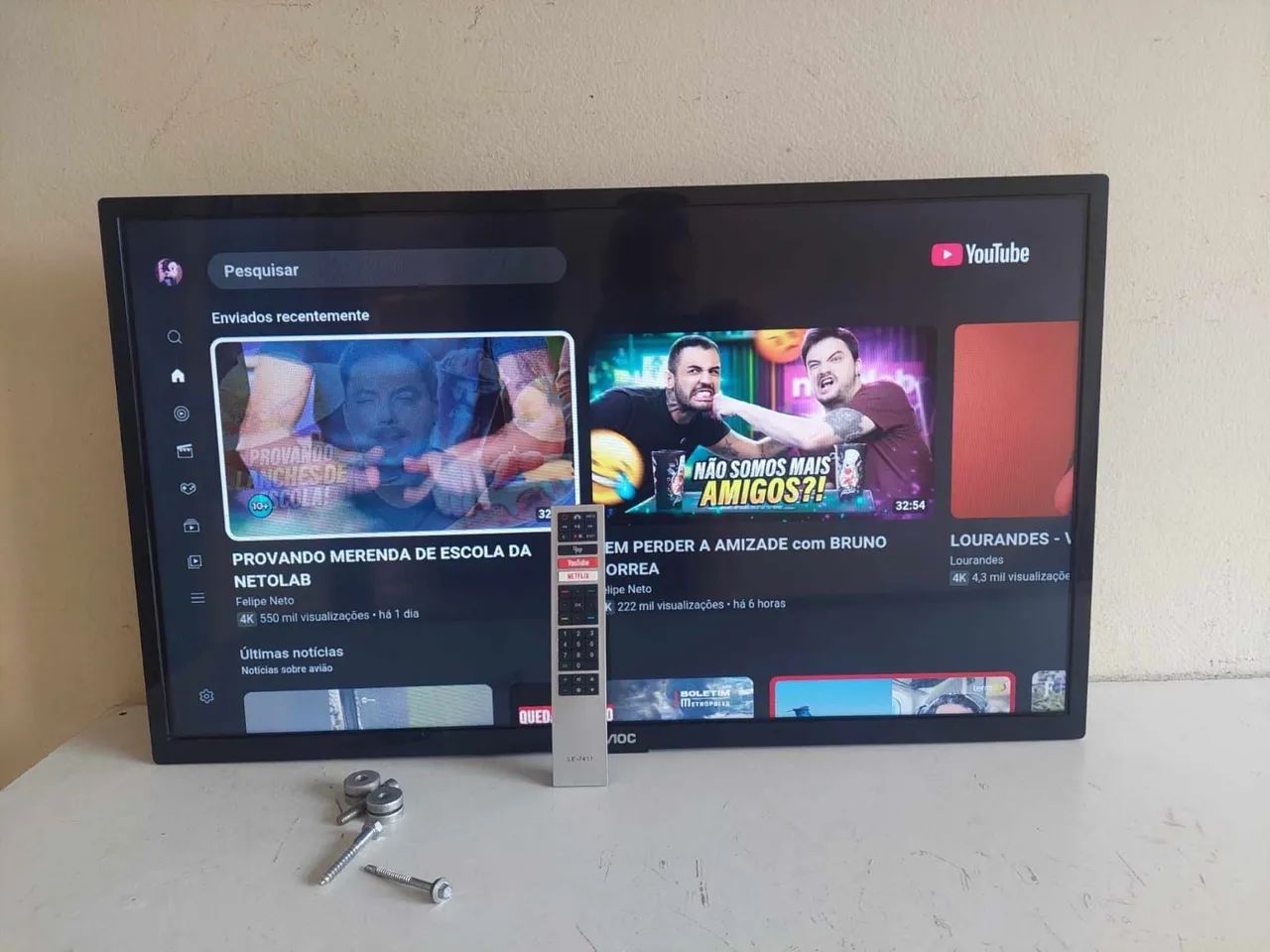Smart tv de 32Pol Semi-nova  - Foto 5