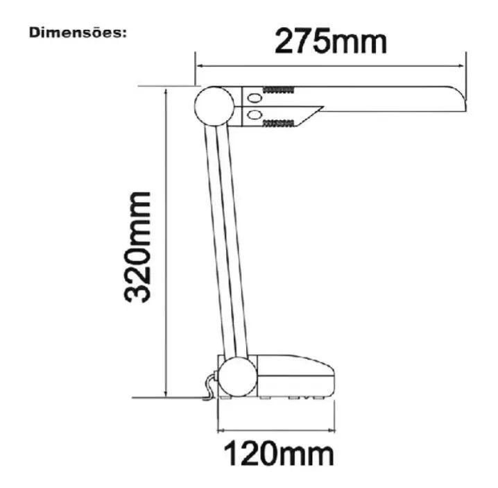 Luminária de mesa Led - Foto 4
