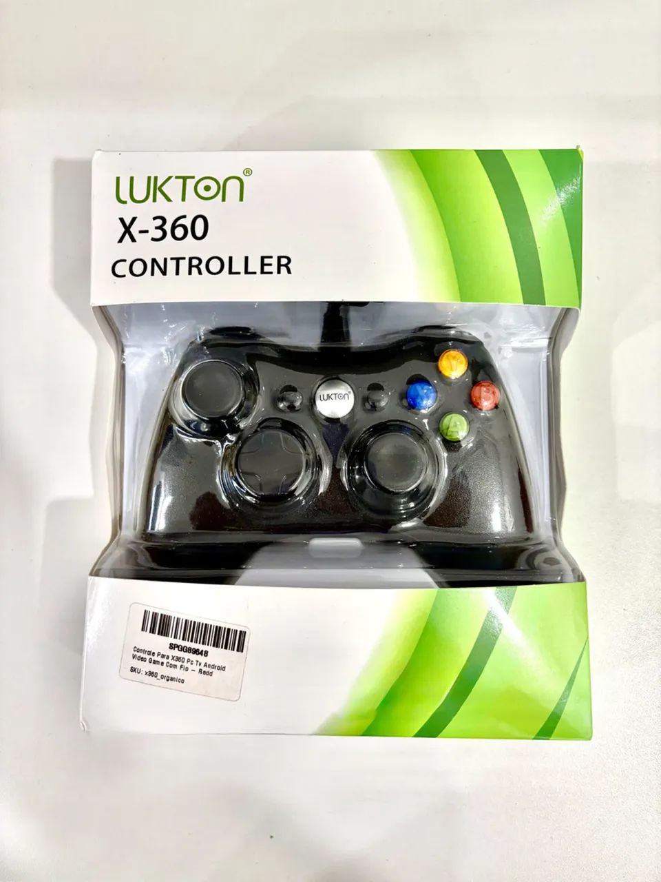 Controller X-360 Lukton ( Pc, Tv, Android E Game Com Fio ) Preto - Foto 4