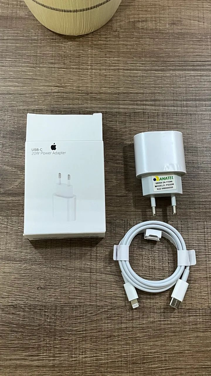 Carregador Iphone apple tipo C caixa e cabo
