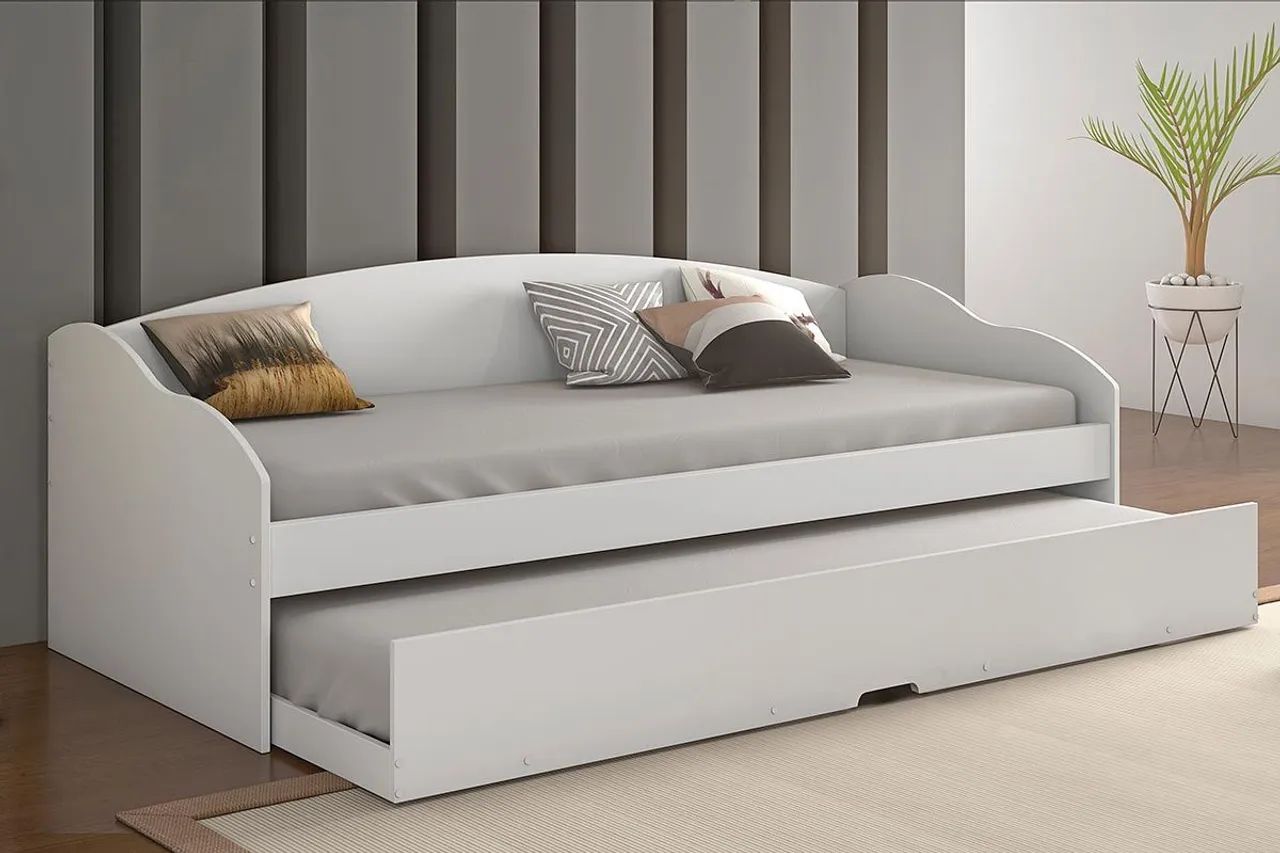 Cama com bicama branca - Foto 2