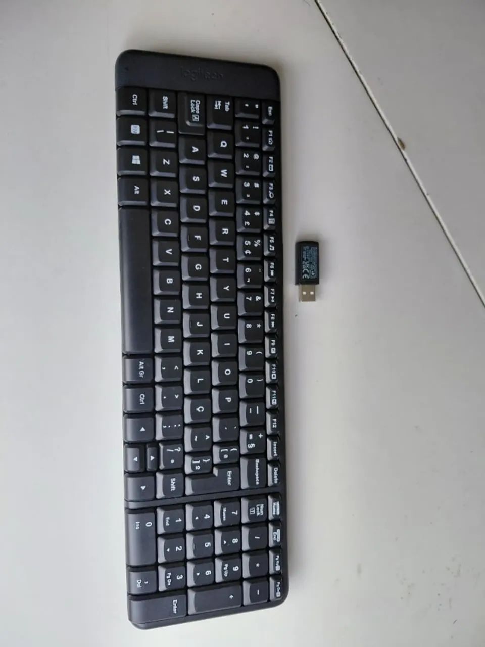 Teclado Logitech Sem Fio (ABNT2, com receptor USB) - Foto 4