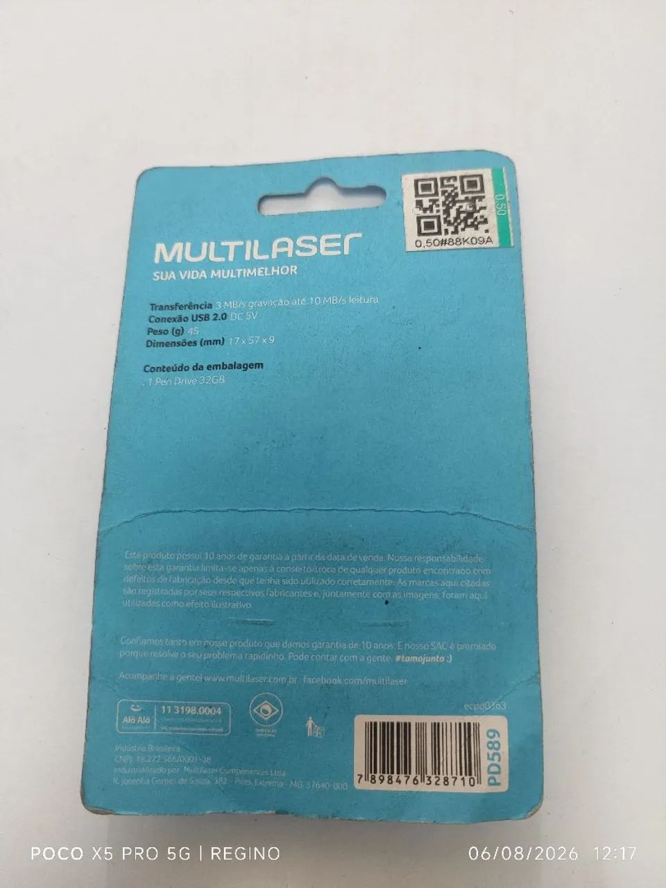 Pendrive Twist 32gb Multilaser chaveiro  - Foto 2