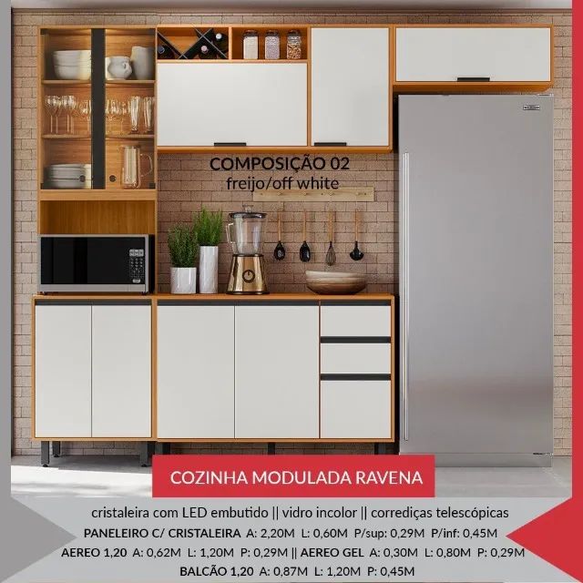Armario de Cozinha completa ravena