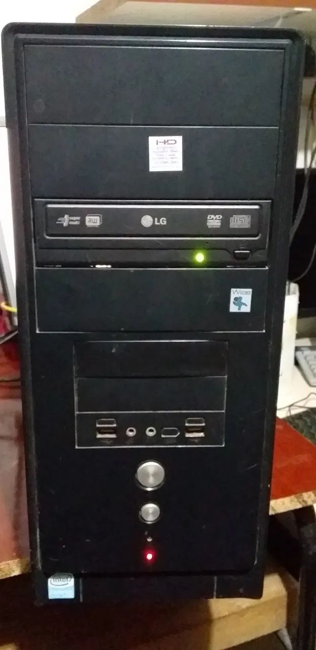 vendo uma torre usada de pc com processador intel celeron 