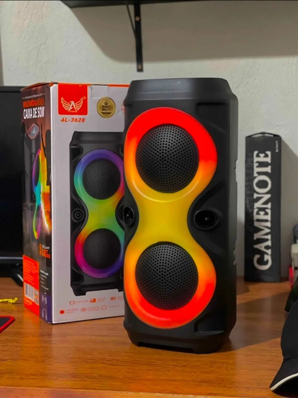 Caixa de Som Bluetooth Potente RGB  - Foto 2